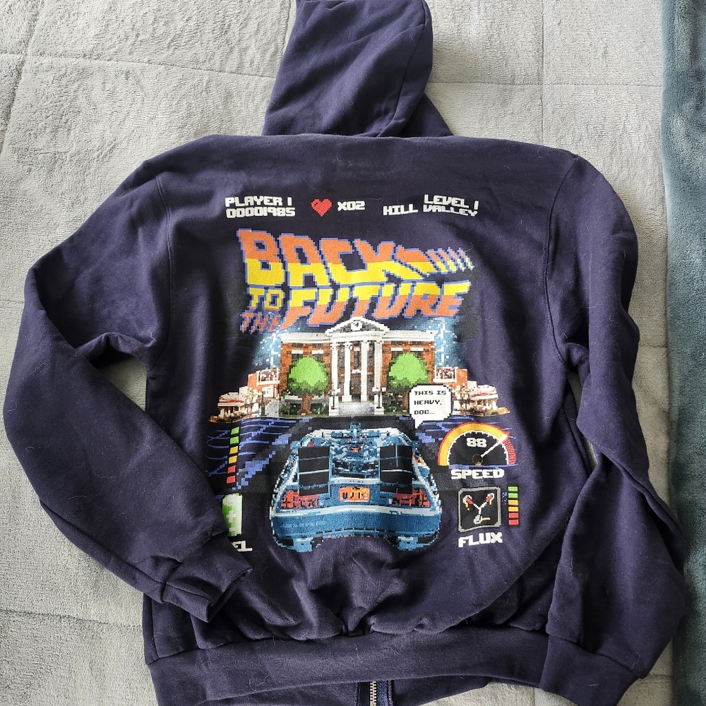 Back to the Future 40th Anniversary Universal Studios Hoodie (S Unisex)